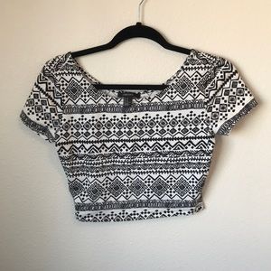 Patterned crop top
